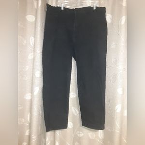 Old Navy Extra High Rise Ski-Hi Straight Black Jeans With Secret Slim Pockets 20
